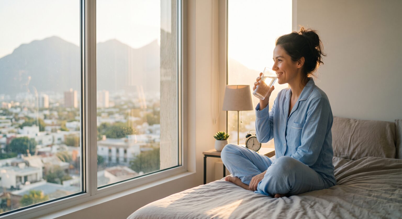 Beber agua al despertar puede activar la microbiota intestinal, según especialistas