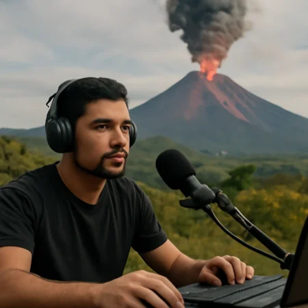 Imagen ilustrativa: Streamer mexicano capta en vivo la erupción del Volcán de Fuego