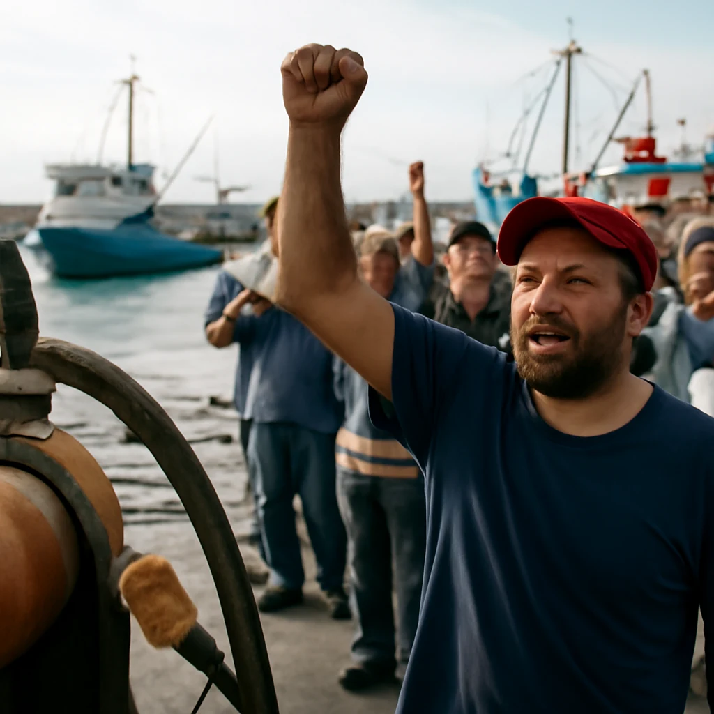 Levantan bloqueo de pescadores a depósito de combustible en Francia Imagen ilustrativa: Levantan bloqueo de pescadores a depósito de combustible en Francia