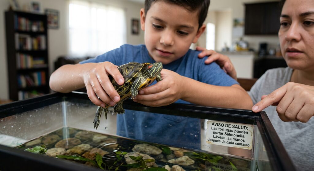 El riesgo de Salmonella por tener tortugas como mascotas